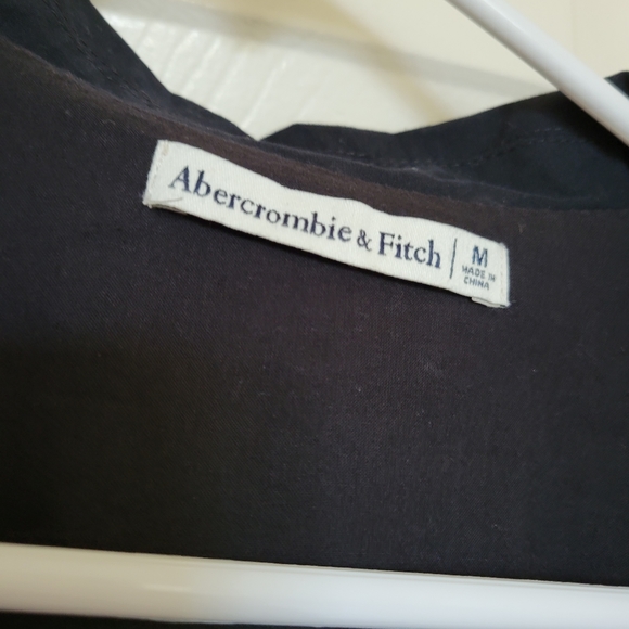 Abercrombie & Fitch Long Sleeve Poplin Wrap Top - Picture 5 of 6